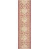 SAFAVIEH Washable Rug Outdoor Beach House Collection – 5’3″ x 7’6″, Cream & Beige, Non-Shedding & Easy to Clean, Ideal for Patio, Backyard, Mudroom (BHS174A)(Red/Creme)