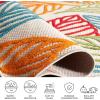SAFAVIEH Washable Rug Outdoor Cabana Collection – 9′ x 12′, Ivory & Green, Non-Shedding & Easy to Clean, Ideal for Patio, Backyard, Mudroom (CBN399A)(Ivory/Green)