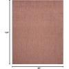SAFAVIEH Washable Rug Outdoor Courtyard Collection – 8′ x 10′, Red & Beige, Non-Shedding & Easy Cleaning, Ideal for Patio, Backyard, Mudroom (CYS8521-365)