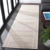 SAFAVIEH Washable Rug Outdoor Milos Collection – 5′ x 7’6″, Beige, Non-Shedding & Easy to Clean, Ideal for Patio, Backyard, Mudroom (MLO110B)(Beige)