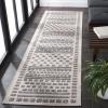 SAFAVIEH Washable Rug Outdoor Milos Collection – 5′ x 7’6″, Beige, Non-Shedding & Easy to Clean, Ideal for Patio, Backyard, Mudroom (MLO110B)(Beige/Grey)