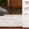 SAFAVIEH Washable Rug Outdoor Milos Collection – 5′ x 7’6″, Ivory, Non-Shedding & Easy to Clean, Ideal for Patio, Backyard, Mudroom (MLO114A)(Ivory)