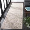 SAFAVIEH Washable Rug Outdoor Milos Collection – 5′ x 7’6″, Ivory, Non-Shedding & Easy to Clean, Ideal for Patio, Backyard, Mudroom (MLO114A)(Ivory)