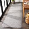 SAFAVIEH Washable Rug Outdoor Sisal All-Weather Collection – 9′ x 12′, Ivory, Non-Shedding & Easy to Clean, Ideal for Patio, Backyard, Mudroom (SAW640A)(Light Grey)