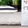 SAFAVIEH Washable Rug Outdoor Sisal All-Weather Collection – 9′ x 12′, Ivory, Non-Shedding & Easy to Clean, Ideal for Patio, Backyard, Mudroom (SAW640A)(Light Grey)
