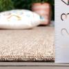 SAFAVIEH Washable Rug Outdoor Sisal All-Weather Collection – 9′ x 12′, Ivory, Non-Shedding & Easy to Clean, Ideal for Patio, Backyard, Mudroom (SAW640A)(Taupe)