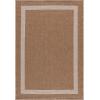 SAFAVIEH Washable Rug Outdoor Sisal Performance Collection – 8′ x 10′, Natural & Ivory, Non-Shedding & Easy to Clean, Ideal for Patio, Backyard, Deck, Mudroom, Poolside (SPF810C)(Natural/Ivory)