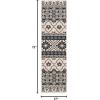 SAFAVIEH Washable Rug Outdoor Veranda Collection – 8′ x 11′, Beige & Grey, Non-Shedding & Easy to Clean, Ideal for Patio, Backyard, Mudroom (VER097-3413)(Beige/Grey)
