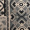 SAFAVIEH Washable Rug Outdoor Veranda Collection – 8′ x 11′, Beige & Grey, Non-Shedding & Easy to Clean, Ideal for Patio, Backyard, Mudroom (VER097-3413)(Black/Beige)