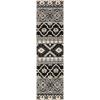 SAFAVIEH Washable Rug Outdoor Veranda Collection – 8′ x 11′, Beige & Grey, Non-Shedding & Easy to Clean, Ideal for Patio, Backyard, Mudroom (VER097-3413)(Black/Beige)