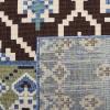 SAFAVIEH Washable Rug Outdoor Veranda Collection – 8′ x 11′, Beige & Grey, Non-Shedding & Easy to Clean, Ideal for Patio, Backyard, Mudroom (VER097-3413)(Chocolate/Blue)