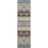 SAFAVIEH Washable Rug Outdoor Veranda Collection – 8′ x 11′, Beige & Grey, Non-Shedding & Easy to Clean, Ideal for Patio, Backyard, Mudroom (VER097-3413)(Chocolate/Blue)