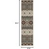 SAFAVIEH Washable Rug Outdoor Veranda Collection – 8′ x 11′, Beige & Grey, Non-Shedding & Easy to Clean, Ideal for Patio, Backyard, Mudroom (VER097-3413)(Creme/Brown)