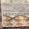 SAFAVIEH Washable Rug Outdoor Veranda Collection – 8′ x 11′, Beige & Grey, Non-Shedding & Easy to Clean, Ideal for Patio, Backyard, Mudroom (VER097-3413)(Green/Terracotta)