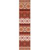 SAFAVIEH Washable Rug Outdoor Veranda Collection – 8′ x 11′, Beige & Grey, Non-Shedding & Easy to Clean, Ideal for Patio, Backyard, Mudroom (VER097-3413)(Red/Beige)