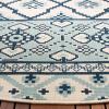 SAFAVIEH Washable Rug Outdoor Veranda Collection – 8′ x 11′, Beige & Grey, Non-Shedding & Easy to Clean, Ideal for Patio, Backyard, Mudroom (VER097-3413)(Turquoise/Blue)