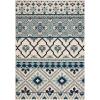 SAFAVIEH Washable Rug Outdoor Veranda Collection – 8′ x 11′, Beige & Grey, Non-Shedding & Easy to Clean, Ideal for Patio, Backyard, Mudroom (VER097-3413)(Turquoise/Blue)