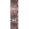 SAFAVIEH Washable Rug Paint Brush Collection – 5’5″ x 7’6″, Black & Coral, Slip Resistant & Easy to Clean, Ideal for Living Room, Bedroom, Nursery, Kids Playroom, Dining Space (PTB126F)(Black/Coral)