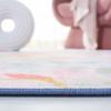 SAFAVIEH Washable Rug Paint Brush Collection – 5’5″ x 7’6″, Blush Pink & Green, Slip Resistant & Easy to Clean, Ideal for Living Room, Bedroom, Nursery, Kids Playroom, Dining Space (PTB158U)(Blush Pink/Green)