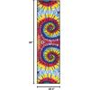SAFAVIEH Washable Rug Paint Brush Collection – 5’5″ x 7’6″, Fuchsia & Yellow, Slip Resistant & Easy to Clean, Ideal for Living Room, Bedroom, Nursery, Kids Playroom, Dining Space (PTB127A)(Fuchsia/Yellow)
