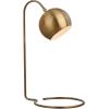 Safavieh Lighting Collection Bartolo Brass Gold 22-inch Bedroom Living Room Home Office Desk Dorm Study Nightstand Task Table Lamp (LED Bulb Included)(Brass)