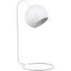 Safavieh Lighting Collection Bartolo Brass Gold 22-inch Bedroom Living Room Home Office Desk Dorm Study Nightstand Task Table Lamp (LED Bulb Included)(White)