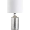 Safavieh Lighting Collection Danaris Silver/ Ivory 19-inch Bedroom Living Room Home Office Desk Nightstand Table Lamp (LED Bulb Included)