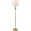 Safavieh Lighting Collection Erlan Antique Black 61-inch Floor Lamp (LED Bulb Included)(Gold)