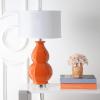 Safavieh Lighting Collection Juniper Navy White and Navy Base Table Lamp(Orange)