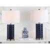 Safavieh Lighting Collection Roxanne Navy Table Lamp, Set of 2(Navy – Set of 2)