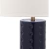 Safavieh Lighting Collection Roxanne Navy Table Lamp, Set of 2(Navy – Set of 2)