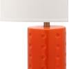 Safavieh Lighting Collection Roxanne Navy Table Lamp, Set of 2(Orange – Set of 2)