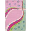 SAFAVIEH Kids Collection Accent Rug – 3′ x 5′, Green & Pink, Handmade Stars Wool, Ideal for High Traffic Areas in Entryway, Living Room, Bedroom (SFK338A)(Green/Pink)
