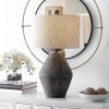 SAFAVIEH Lighting Collection – Ersta Brown Modern Rustic Farmhouse Table Lamp, 27-Inch Accent Lamp for Bedroom, Living Room, Home Office (TBL4367A)