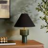 SAFAVIEH Lighting Collection – Giana Green Marble Table Lamp, 18″ Modern Accent Light with Fabric Shade, E26 Bulb Compatible (TBL2020A)(Green)