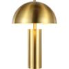 SAFAVIEH Lighting Collection – Iria Gold Dome Mushroom Table Lamp, Modern Metal Accent Lighting with LED Bulb Included, 21-Inch Tall (TBL4319A)