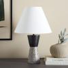 SAFAVIEH Lighting Collection Callie Grey Terrazzo/Black 22-inch Table Lamp (LED Bulb Included)(Grey Terrazzo/Black)