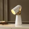 SAFAVIEH Lighting Collection Clarst White/Brass 13-inch Table Lamp (LED Bulb Included)