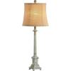 SAFAVIEH Lighting Collection Collin Traditional Rustic Farmhouse Antique Blue/ Brown Shade 32-inch Bedroom Living Room Home Office Desk Nightstand Table Lamp (LED Bulb Included)