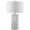 SAFAVIEH Lighting Collection Diamonds Modern Contemporary Light Blue 27-inch Bedroom Living Room Home Office Desk Nightstand Table Lamp (LED Bulbs Included)(Multicolored)