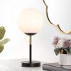 SAFAVIEH Lighting Collection Gemini Gold 17-inch Table Lamp (LED Bulb Included)(Black/Gold)