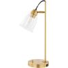 SAFAVIEH Lighting Collection Gibson White/Gold Table Lamp with USB Charging Port (LED Bulb Included)(Gold – with USB)