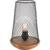 SAFAVIEH Lighting Collection Haynes Black/Natural 10-inch Table Lamp (LED Bulb Included)