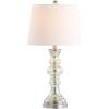 SAFAVIEH Lighting Collection Jaiden Modern Contemporary Farmhouse Silver 27-inch Bedroom Living Room Home Office Desk Nightstand Table Lamp (LED Bulb Included)(Mercury)