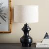 SAFAVIEH Lighting Collection Junko Black 20-inch Table Lamp (LED Bulb Included)