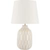 SAFAVIEH Lighting Collection Lansing White Ceramic 21-inch Table Lamp (LED Bulb Included)