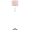 SAFAVIEH Lighting Collection Lombard Street Clear Crystal/ Chrome 60-inch Living Room Bedroom Home Office Standing Floor Lamp (LED Bulb Included)