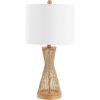 SAFAVIEH Lighting Collection Magnus Coastal Farmhouse Bamboo Natural 26-inch Bedroom Living Room Home Office Desk Nightstand Table Lamp (LED Bulb Included)