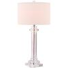 SAFAVIEH Lighting Collection Nina Modern Crystal Column 30-inch Bedroom Living Room Home Office Desk Nightstand Table Lamp (LED Bulb Included)