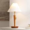 SAFAVIEH Lighting Collection Ronny Wood Finish 23-inch Table Lamp (LED Bulb Included)